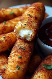 Crispy Homemade Mozzarella Sticks You'll Crave Forever